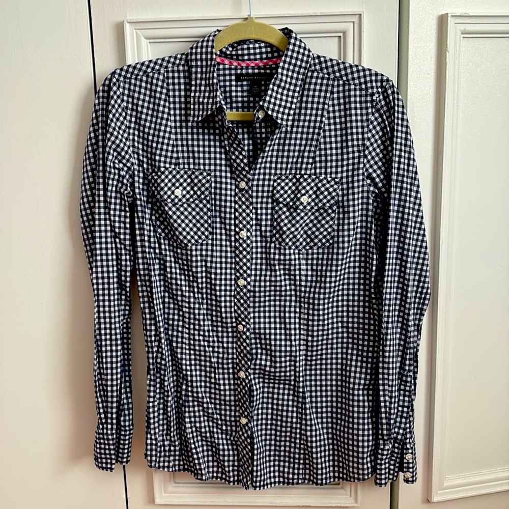 BANANA REPUBLIC GINGHAM TOP